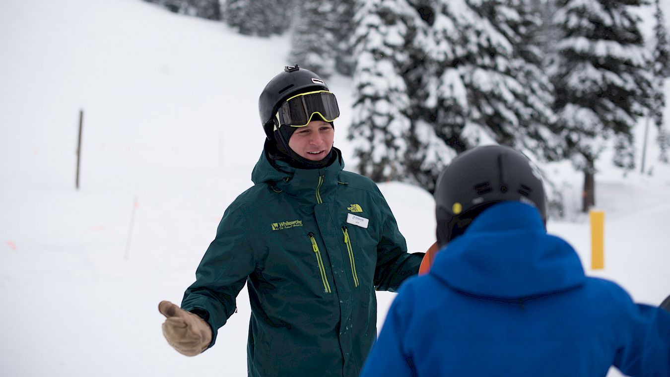 Snowboard Lesson In Progress